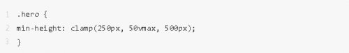 Clamp()、Max() 和 Min() CSS 函數(shù)的用例10
